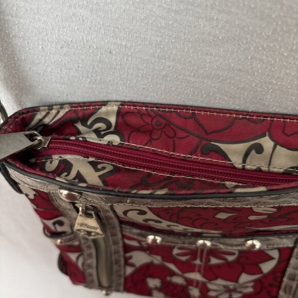 Genna De Rossi Faux Leather Snakeskin Metallic Gray Pink Boho Metal Punk Retro - Picture 10 of 16